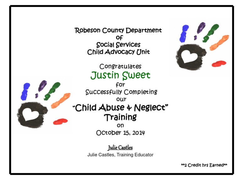 Child Abuse Neglect Training | PDF