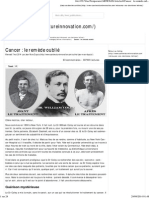 Cancer - Le Remède Oublié PDF
