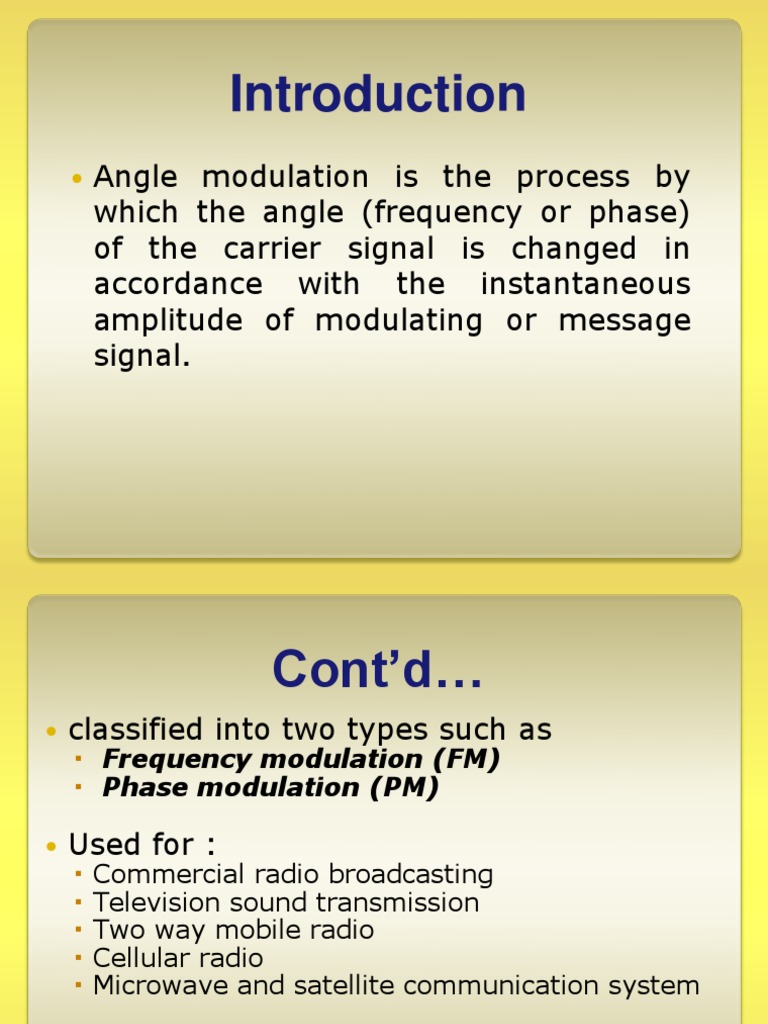 FM PDF Frequency Modulation Detector (Radio)