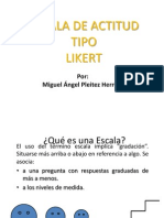 Escala de Actitud Tipo Likert PDF