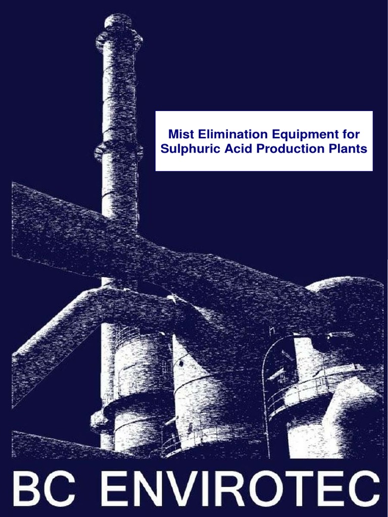 Mist Elimination Equipment For Sulphuric Acid Production Plants PDF