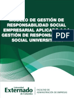 Modelo de Gestión de Responsabilidad Social Empresarial Aplicado A La Gestión de Responsabilidad Social Universitaria