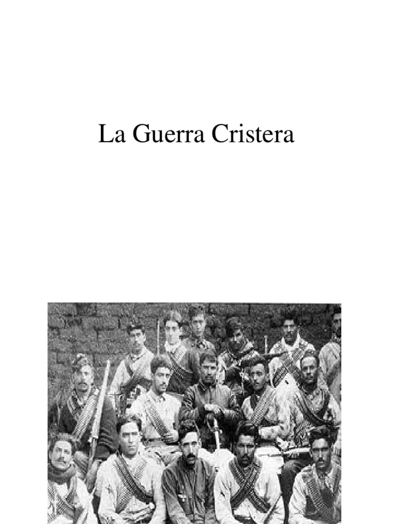 La Guerra Cristera PDF Gobierno Agitación