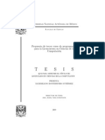 Propuesta de Tercer Curso de Programaci ́on para La Licenciatura en Ciencias de La Computacion