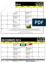 2014 November/December Show & Commentator Schedule