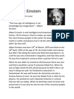 Albert Einstein: (TEEL Essay)
