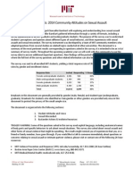 MIT Survey Results- 2014 Community Attitudes on Sexual Assault