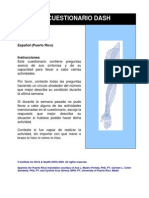 Cuestionario DASH Hombro Codo y Mano PDF