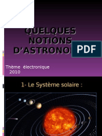 Quelques Notions D'astronomie