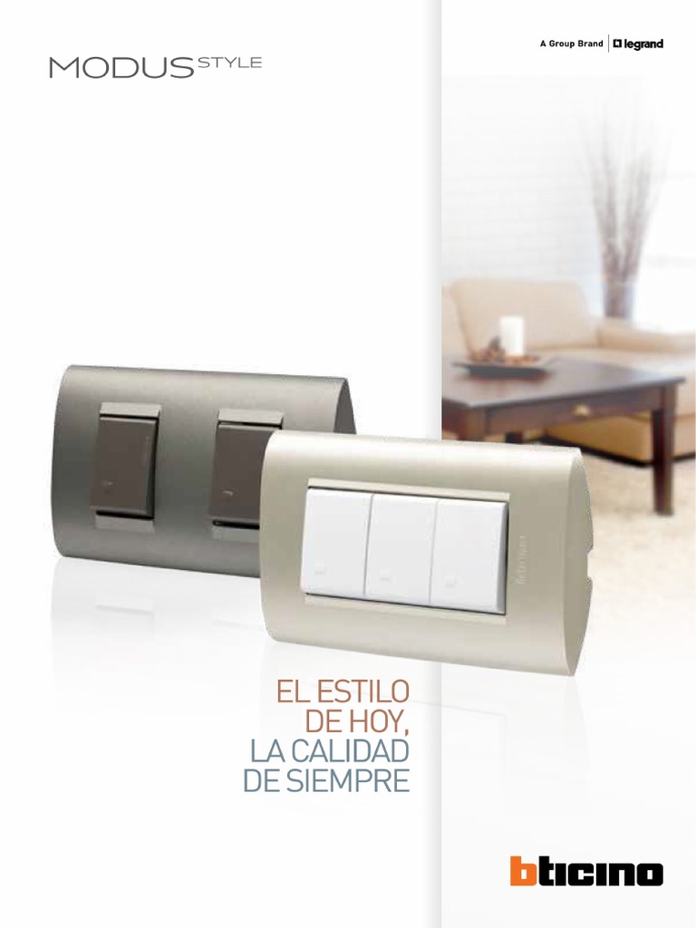 Enchufe Bticino AE2113E2B- Doble 2P+T 10A Modus Style Blanco