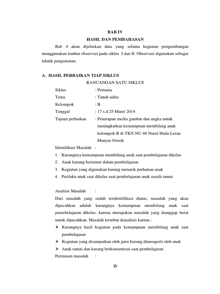 Peningkatan Kemampuan Membilang Anak | PDF