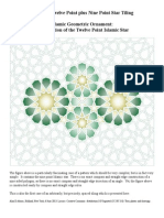 Islamic Geometric Ornament the 12 Point Islamic Star VII 9 Plus 12 Point Star Tiling