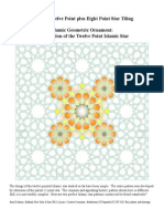 Islamic Geometric Ornament the 12 Point Islamic Star VI 8 Plus 12 Point Star