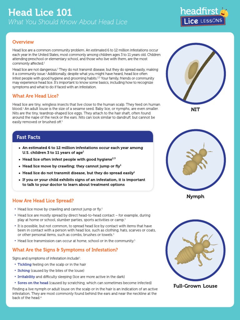 Printable Head Lice Notice To Parents