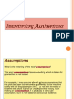 Identifying Assumptions
