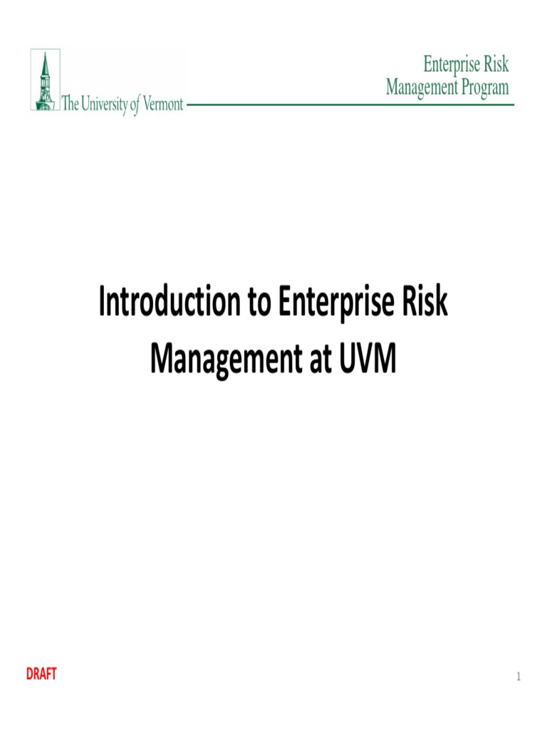 ERM-Enterprise Risk Management | PDF | Risk Management | Enterprise ...