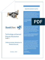 Technology-Enhanced Dispute Resolution (TeDR)