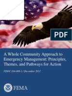 Community Approach to Emergency Management FEMA