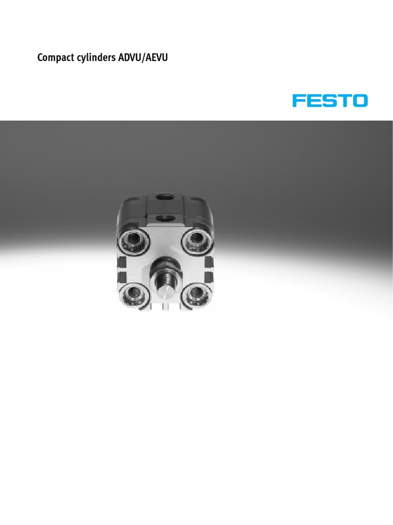 Festo ADVU Compact Cylinder Overview | PDF | Piston | Propulsion