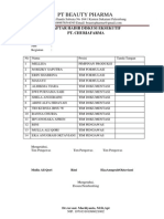 DAFTAR HADIR DISKUSI EKSEKUTIF BP