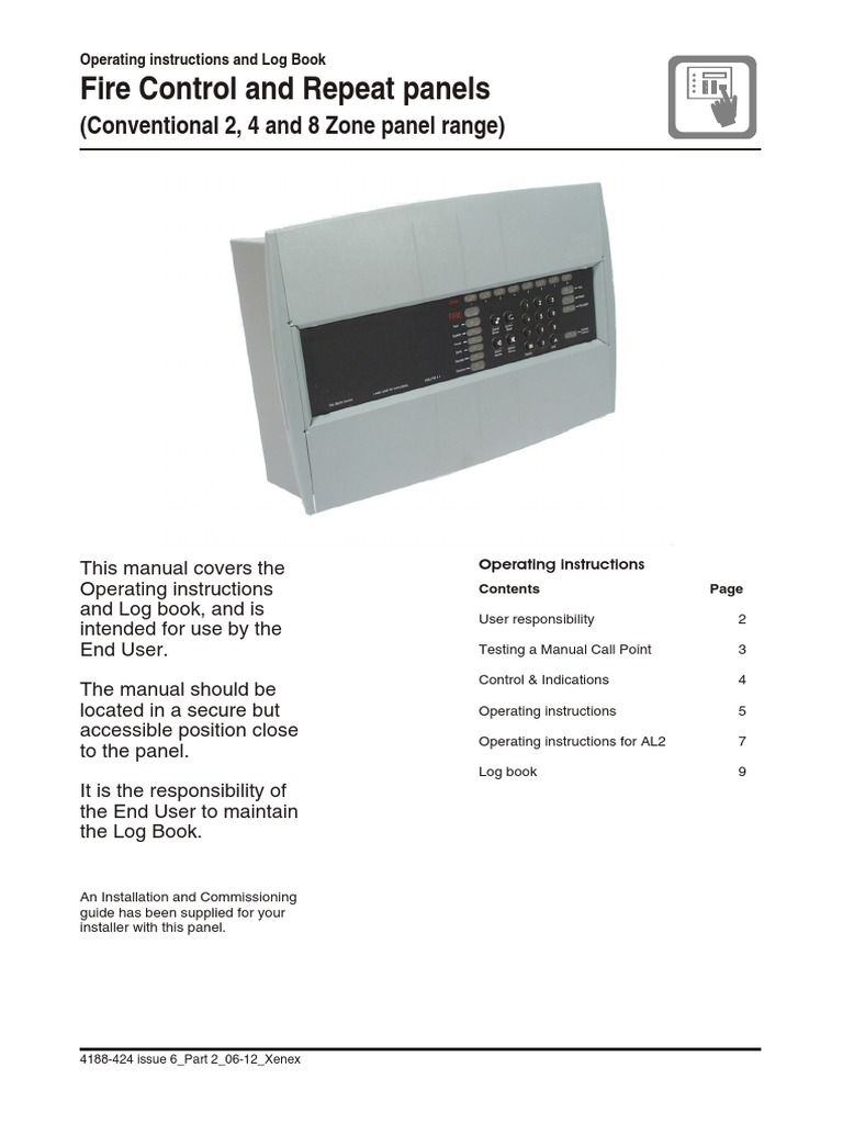 Conventional Panel Operating Instructions | PDF | Equipment | Safety