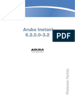 Aruba Instant 6.2.0.0-3.2 Release Notes PDF