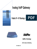 Analog Voip Gateway: Public Ip + Ip Sharing + Cascading