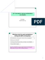 8 PH Calculations During Neutralisation