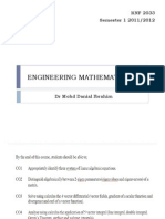 Engineering Mathematics Iii: KNF 2033 Semester 1 2011/2012