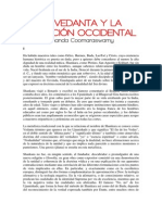 Coomaraswamy A El Vedanta y La Tradicion Occidental PDF