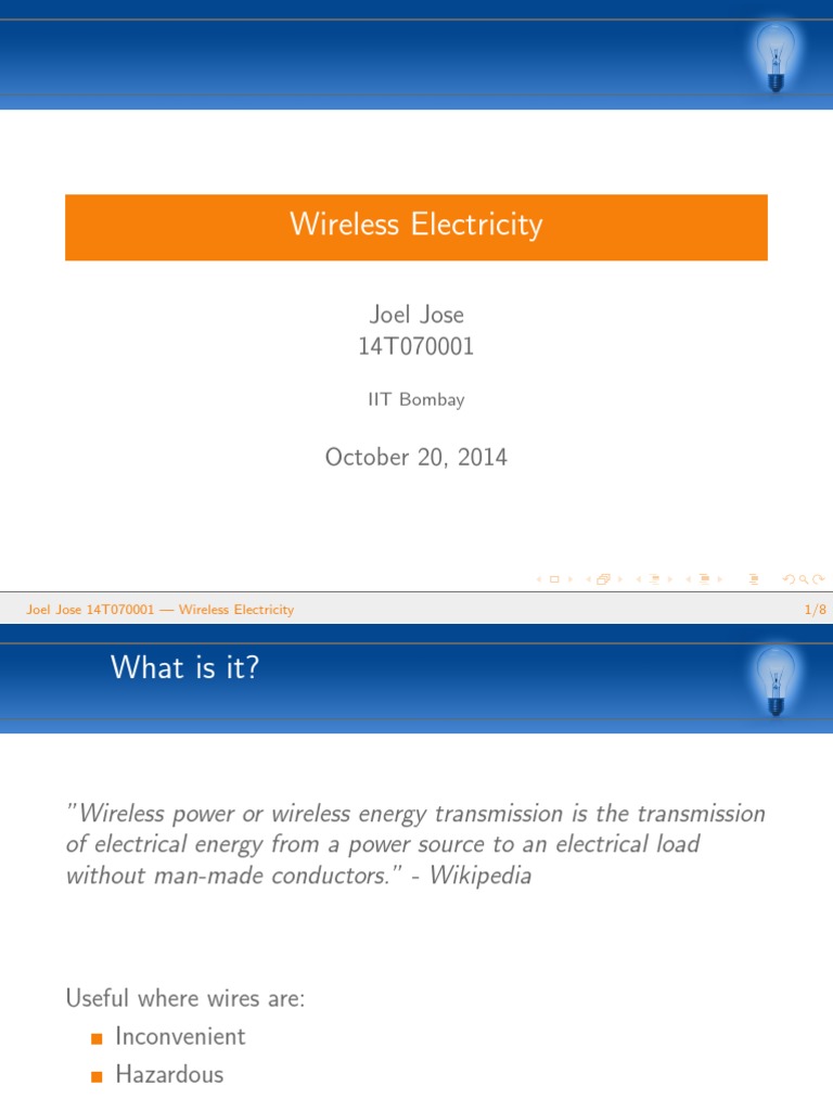 Understanding Wireless Electricity Concepts | PDF