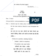2011LL.B Iv Term Paper-Lb 4038 Intellectual Property Law-I PDF