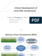 Behaviour-Driven Development of Foundational UML Components: I.Lazar, - B. Parv