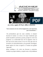 La Crisis Prof. Albert Einstein