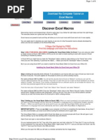 Excel Macros Beginners PDF