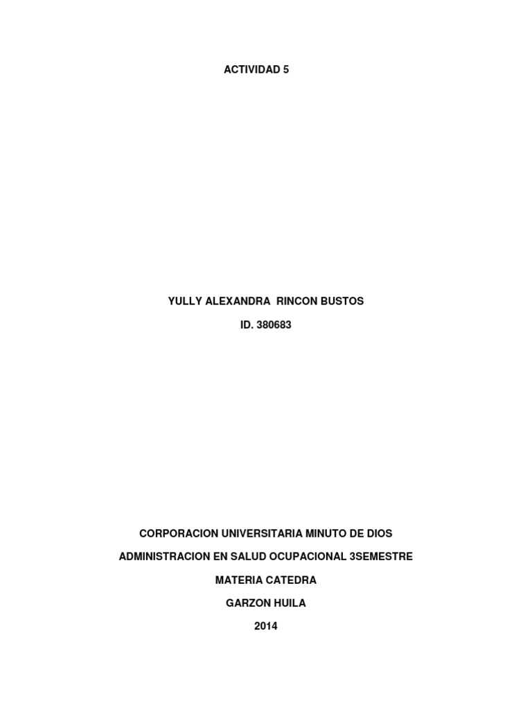 Actividad 5 | PDF | Crecimiento personal y profesional