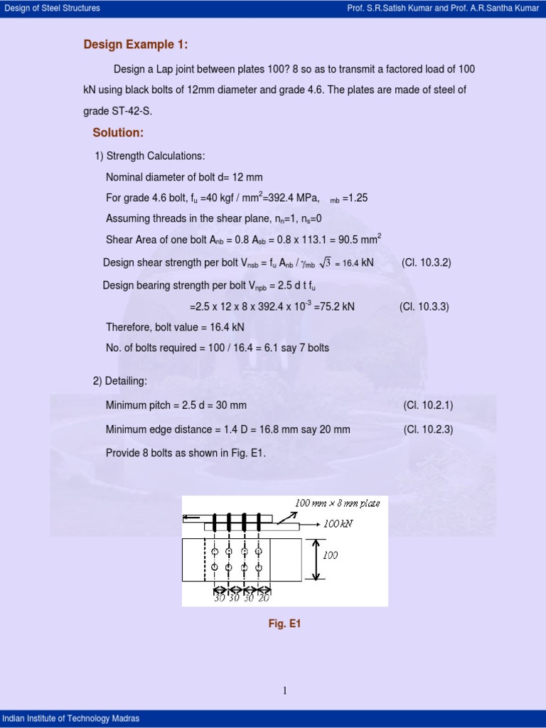 Design of Steel Structures | PDF | Teaching Methods & Materials