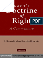 Byrd and Hruschka - Kant's Doctrine of Right, A Commentary