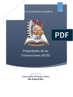 Propiedades de Las Transacciones (ACID)