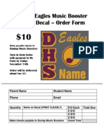 window decal dhs music order form