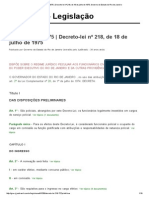 Regime Jurídico Peculiar - Decreto 218 75 PDF