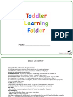 Toddler Learning Folder