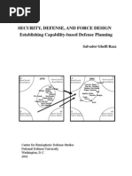 SECURITY, DEFENSE, AND FORCE DESIGN Establishing Capability-based Defense Planning 