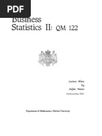 Business Statistics II