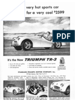 Advert Triumph TR 3