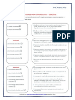 Orações Coordenadas e Subordinadas - Exercícios Tiago PDF