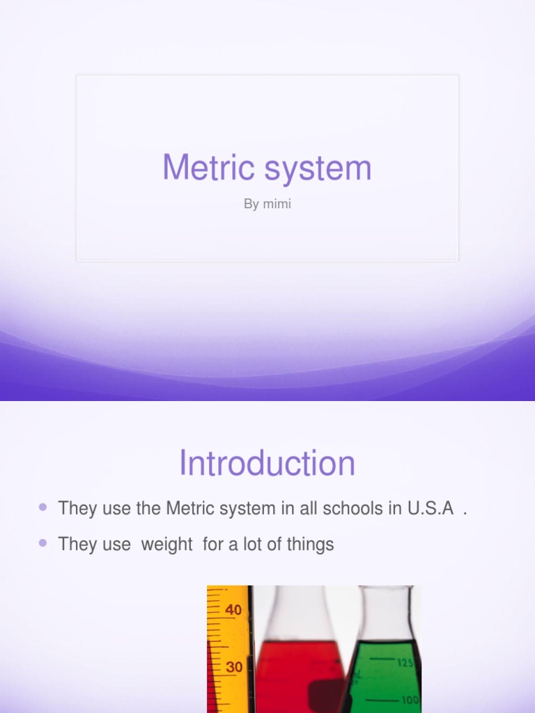 Understanding the Metric System in Schools | PDF