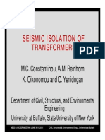 Seismic Isolation of Seismic Isolation of Transformers Transformers