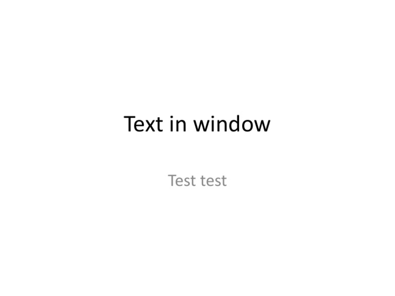 Test Document Overview | PDF | Computers