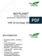 Presentation Bioplanet